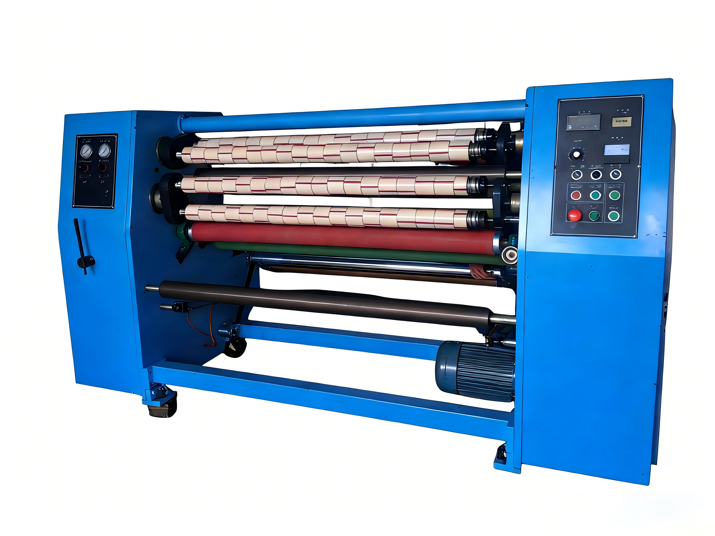 Super Clear Automatic Tape Slitting Machine Smooth Rewinding Easy Operation for OPP Soundless Tape